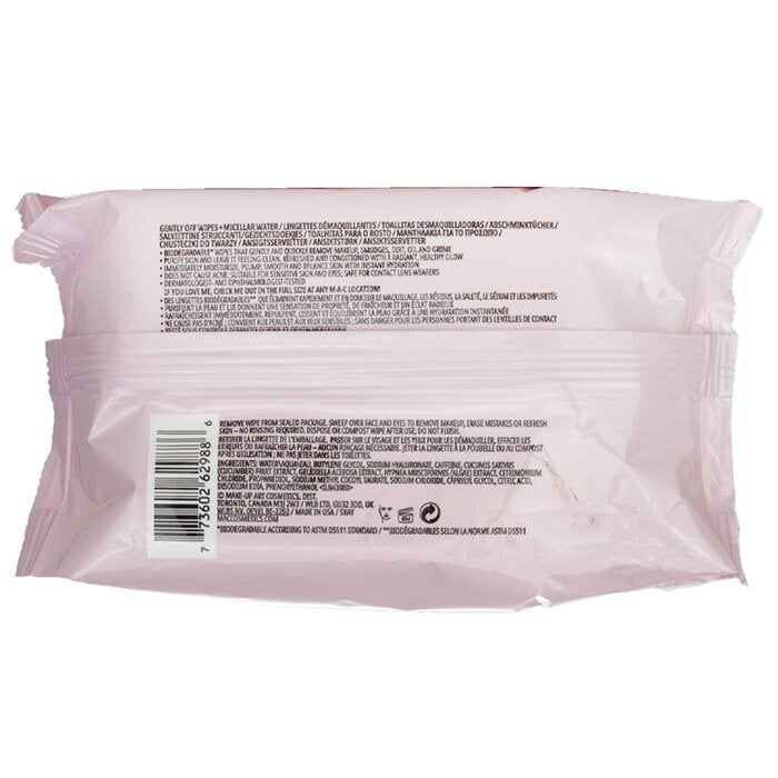 MAC Gently Off Wipes + Micellar Water 30wipes