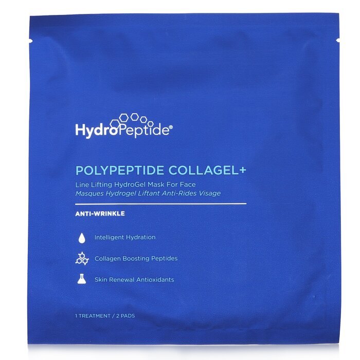 HydroPeptide PolyPeptide Collagel+ Line Lifting Hydrogel Mask For Face Anti Wrinkle 4 Treatments