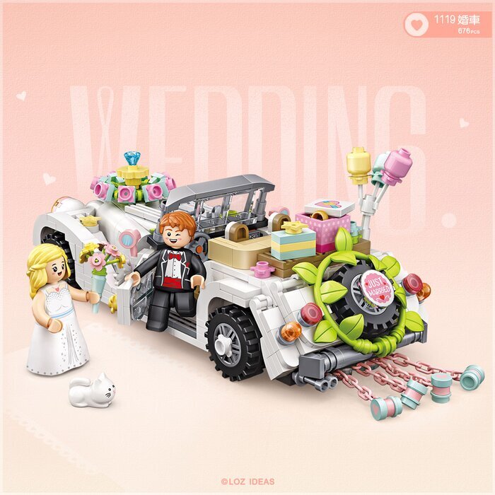 LOZ Creator - Wedding Car Building Bricks Set 15 x 20 x 8cm