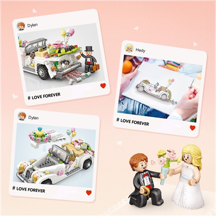 LOZ Creator - Wedding Car Building Bricks Set 15 x 20 x 8cm