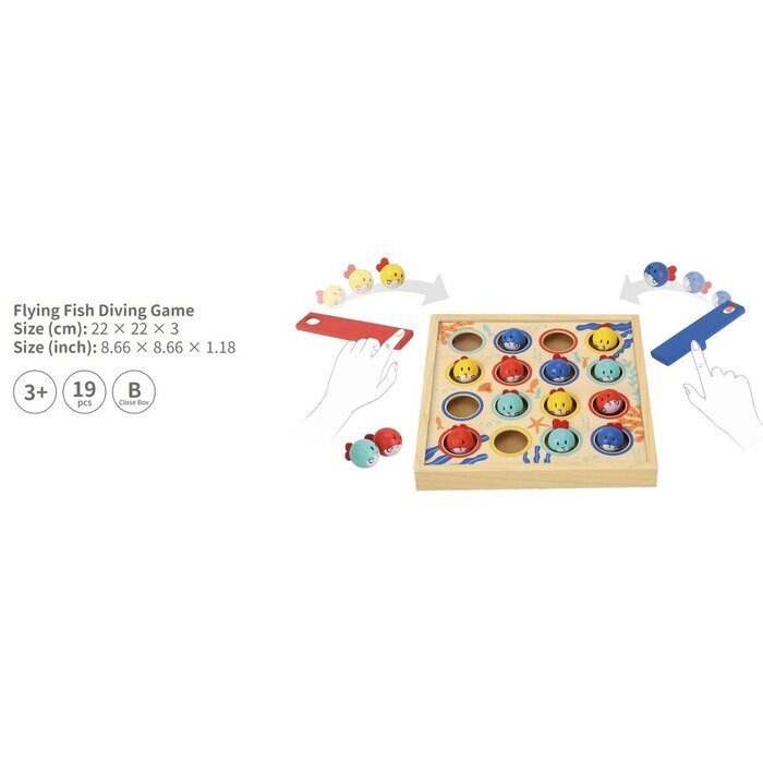 Tooky Toy Co Small Fish Diving 22x22x3cm
