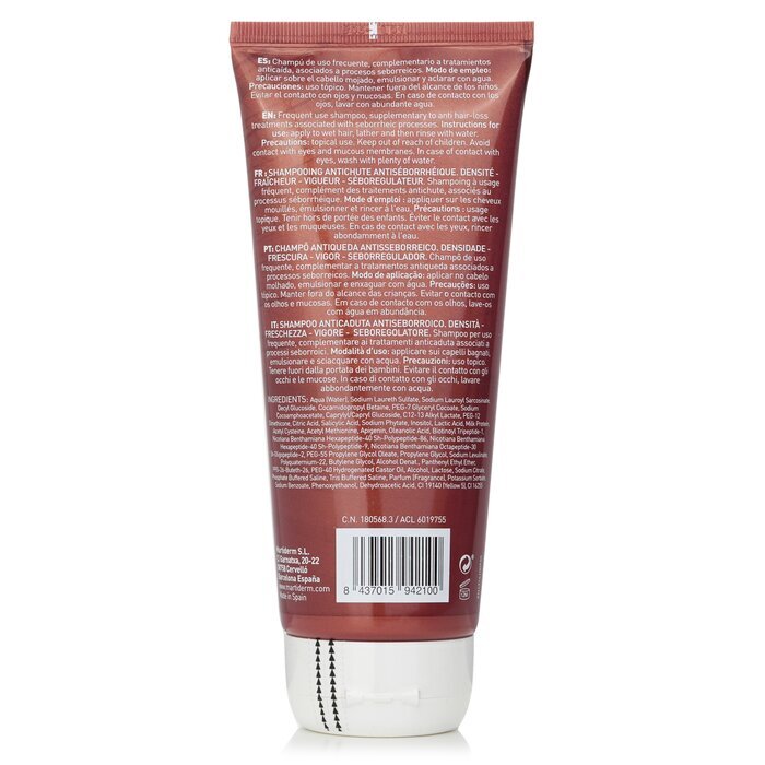 Martiderm Hair System Anti-Sebum Anti Hair-Loss Shampoo With Salicylic Acid (For Oil-prone Hair) 200ml