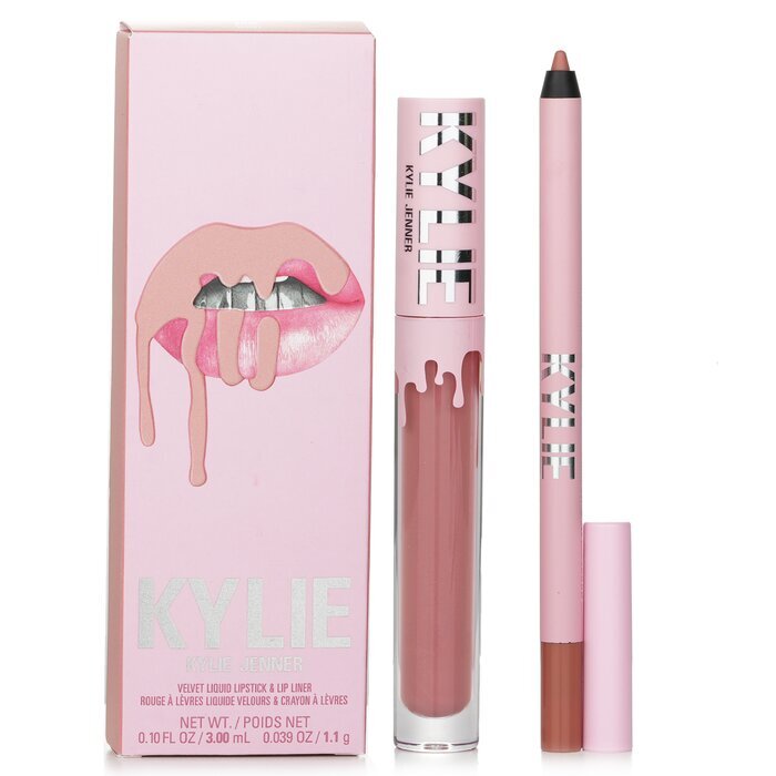 Kylie By Kylie Jenner Velvet Lip Kit: Liquid Lipstick 3ml + Lip Liner 1.1g - 700 Bare 2pcs