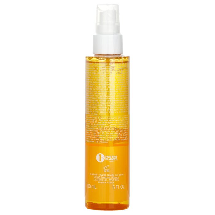 Clarins Glowing Sun Body Oil High Protection SPF 30 150ml