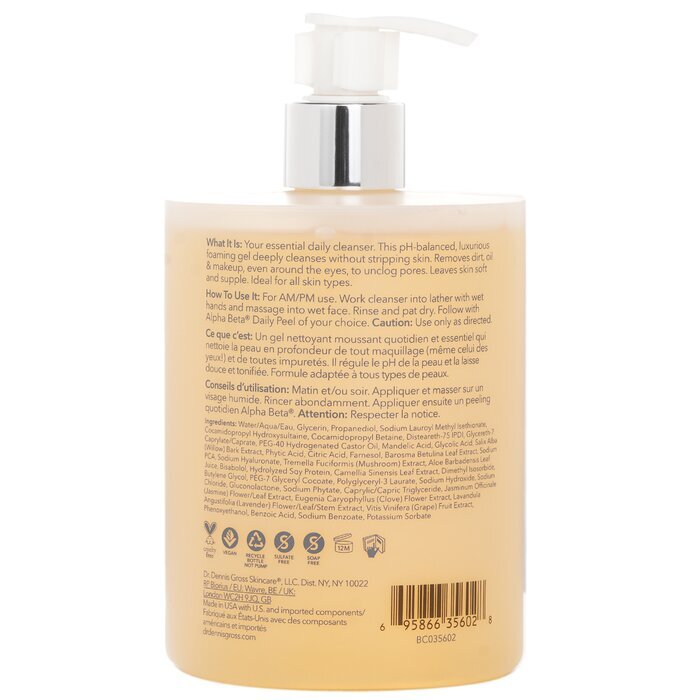 Dr Dennis Gross Jumbo Alpha Beta AHA / BHA Daily Cleansing Gel 473ml