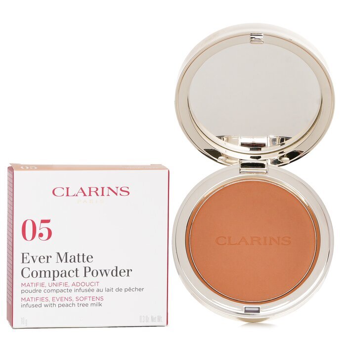 Clarins Ever Matte Compact Powder - 05 Medium Deep 10g
