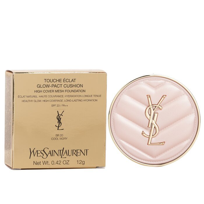 Yves Saint Laurent Touche Eclat Glow Pact Cushion High Cover Mesh Foundation - BR20 Cool Ivory 12g