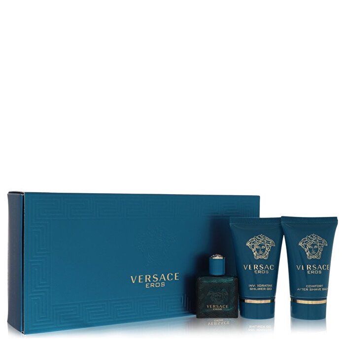 Versace Versace Eros Gift Set - Mini Eau De Toilette + .8 oz Shower Gel + .8 oz After Shave Balm