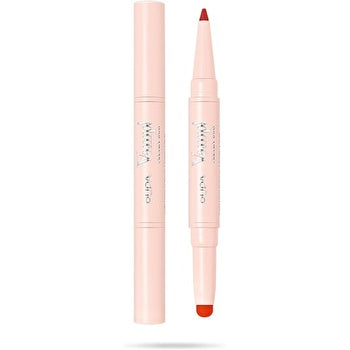 Pupa Vamp! Creamy Duo Lip Pencil #011 Orange Red 1g