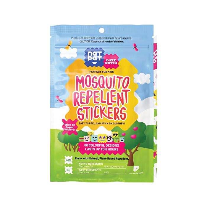 Natpat Buzzpatch Org Mosquito Repellent Stickers X 24 Pack