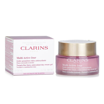 Clarins Multi-Active Jour Cible les Rides Fines Crème-Gel Antioxydante - Pour Peaux Normales à Mixtes 50ml/1.7oz