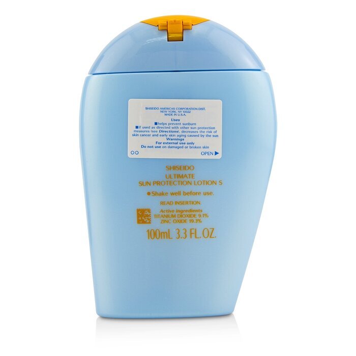 Shiseido Ultimate Sun Protection Lotion WetForce For Face & Body SPF 50+ - For Sensitive Skin & Children 100ml