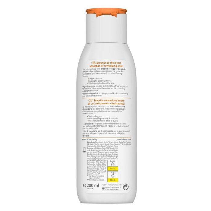 Lavera Body Lotion (Revitalising) - With Organic Orange & Organic Almond Oil - For Normal Skin 200ml/7oz