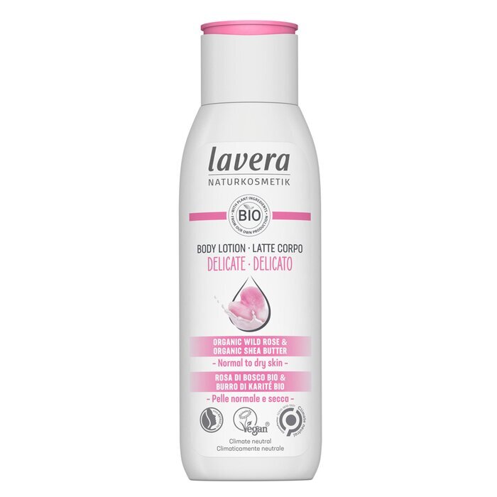 Lavera Body Lotion (Delicate) - With Organic Wild Rose & Organic Shea Butter - For Normal To Dry Skin 200ml