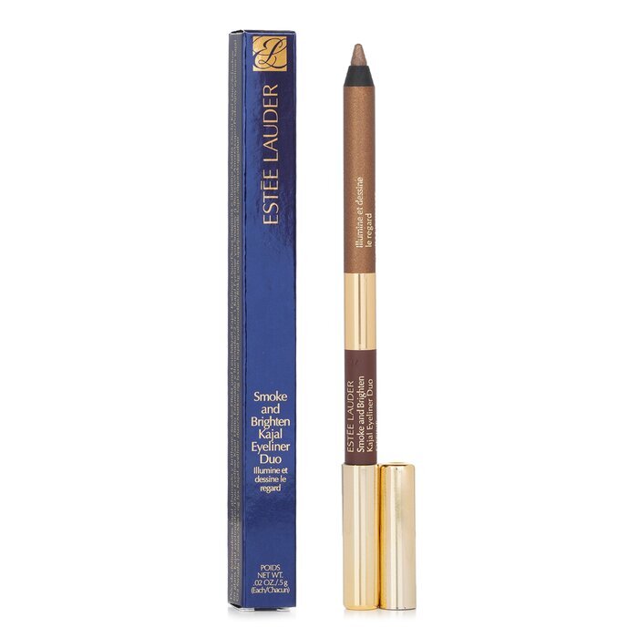 Estee Lauder Smoke And Brighten Kajal Eyeliner Duo -  Dark Chocolate / Rich Bronze 0.5g