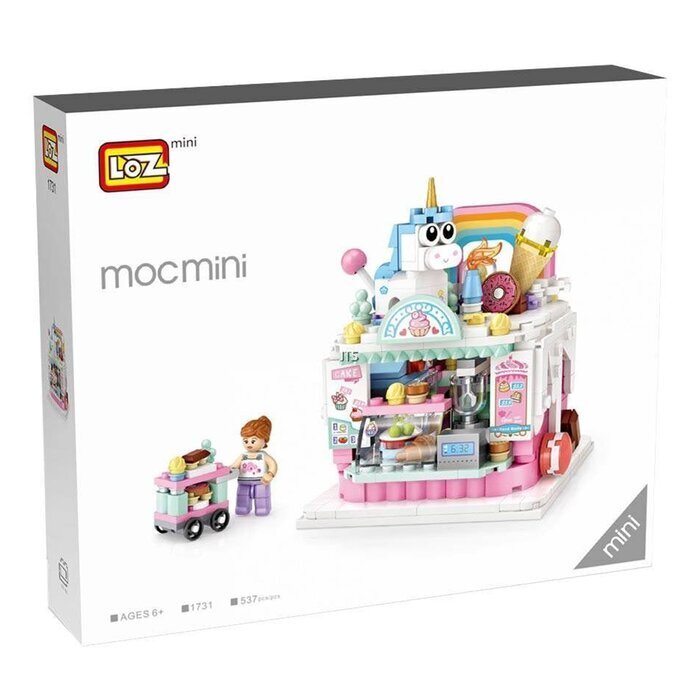 LOZ Dream Amusement Park Series -  Cake Shop Building Bricks Set 14x18x8cm