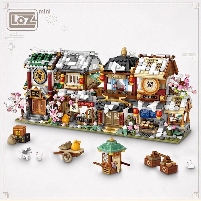 LOZ Ancient China Street Series - Inn Building Bricks Set 22 x 19 x 5 cm