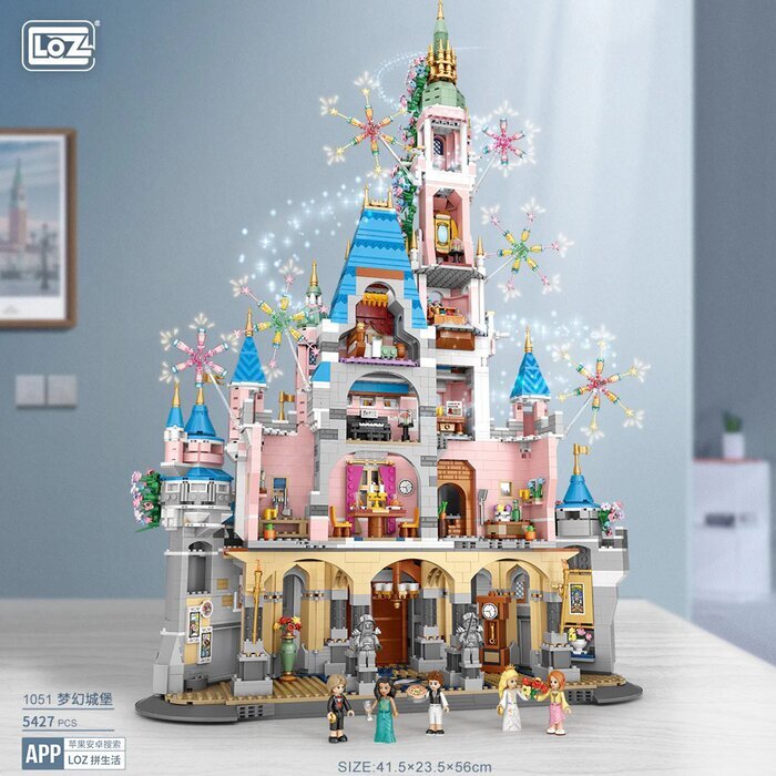 LOZ Mini Blocks - Fantasy Castle Building Bricks Set 40 x 28 x 15 cm