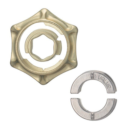 Broadway Toys Hanayama | Valve Hanayama Metal Brainteaser Puzzle Valve Rated Level 4 75*119*45 mm