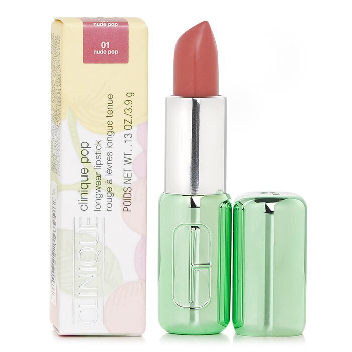 Clinique Pop Longwear Lipstick Shine -  01 Nude Pop 3.9g