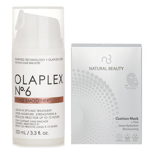 No. 6 Bond Smoother 100ml X Natural Beauty r-PGA Deep Hydration Moisturizing Cushion Mask (Exp.13 Apr 2026) 2pcs 6x 20ml