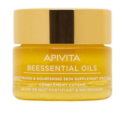 Apivita Beessentials Oils Strengthening & Nourishing Skin Supplement Night Balm 15ml