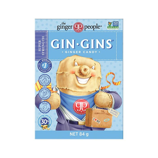 Gin Gins Ginger Candy Super Strength 12x84g